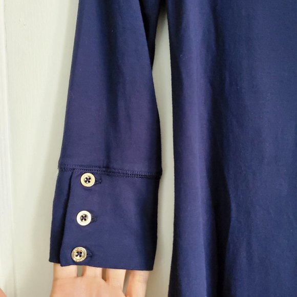 Lilly Pulitzer Sophie UPF 50+ Dress in True Navy Size XXS - Picture 6 of 15